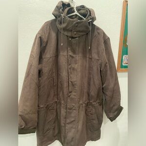 Vintage brown winter coat , LONDON FOG womans size large